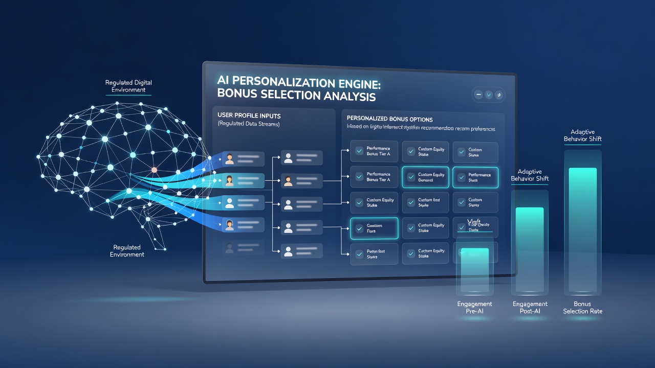 Data visualization of bonus redemption trends influenced by AI personalization across gaming sessions