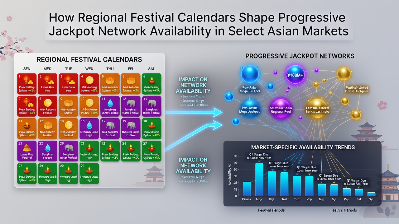 Progressive jackpot network adjustments during Asian festival seasons