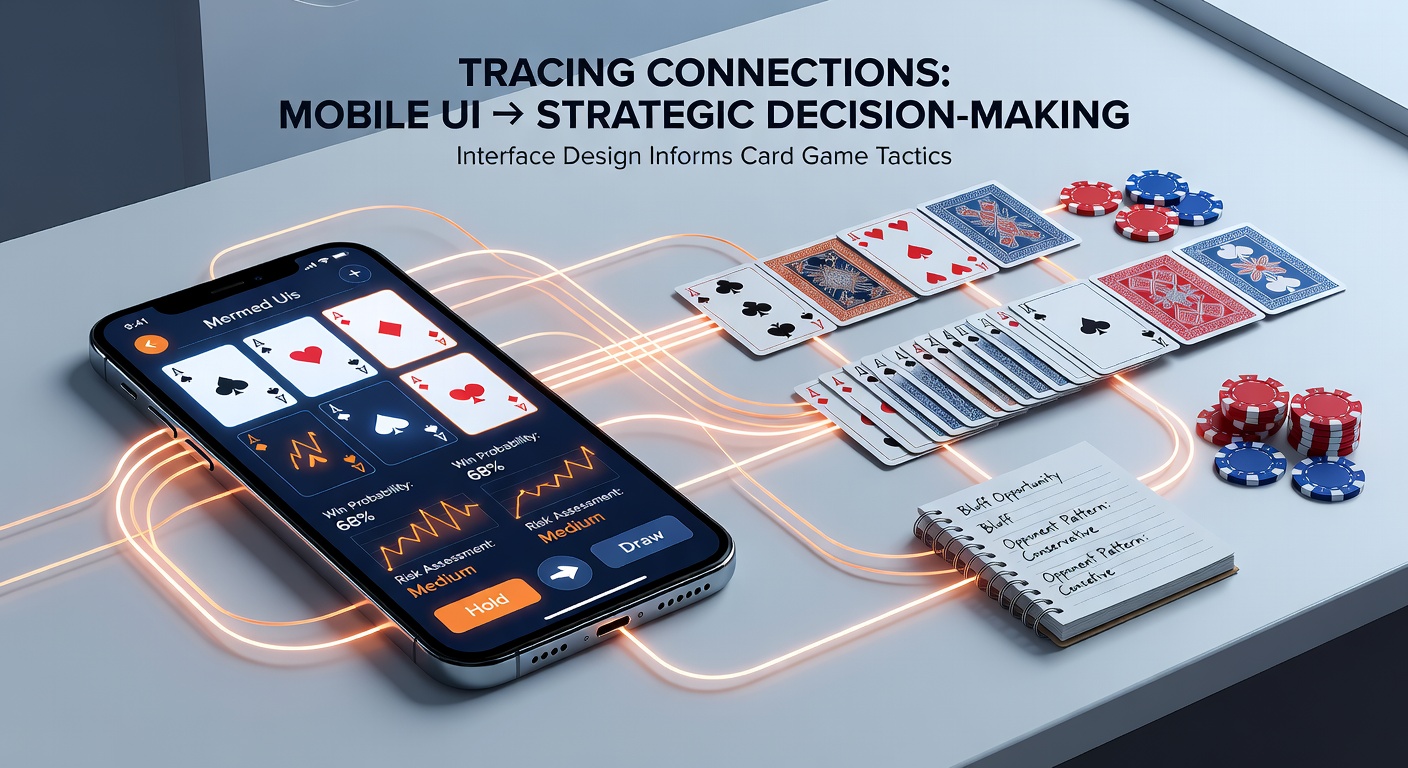 Close-up of strategic decision panel in a mobile blackjack app with probability indicators and betting controls